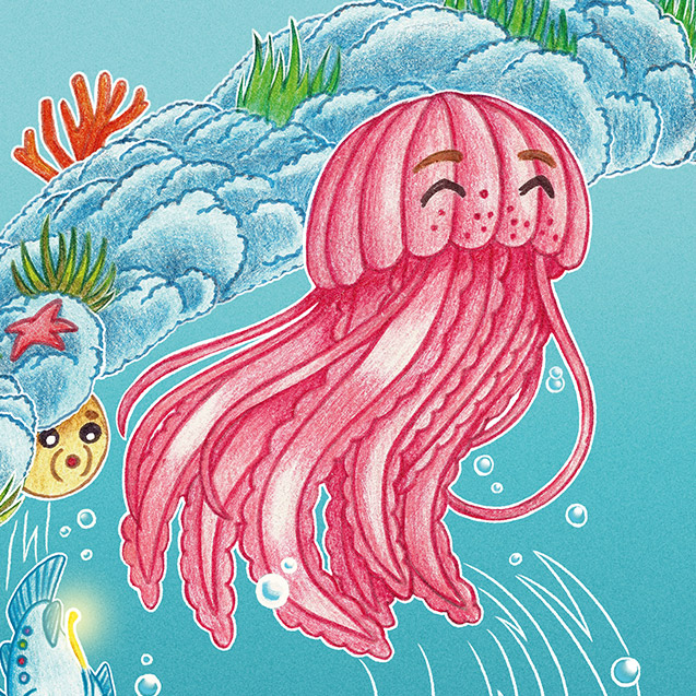 Kinderbuch-Illustration „Dusy kann was“